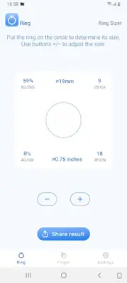 Ring Sizer android App screenshot 2